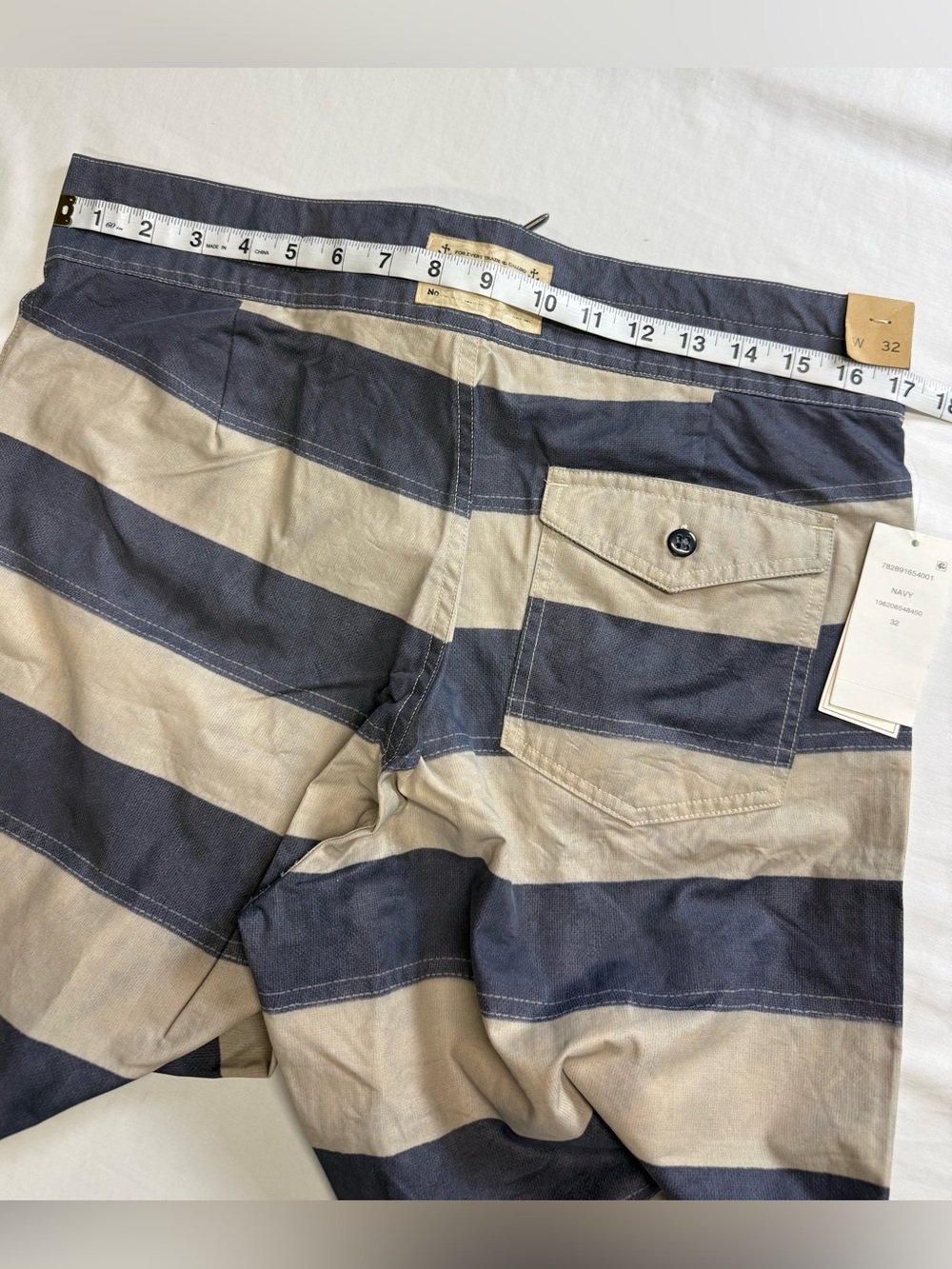 Ralph Lauren double RL Striped Twill Short 59% cotton 41% nylon - Picture 3 of 16